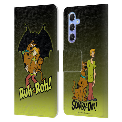 Scooby-Doo Mystery Inc. Ruh-Roh Leather Book Wallet Case Cover For Samsung Galaxy A34 5G