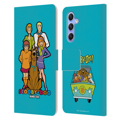 Scooby-Doo Mystery Inc. Scooby-Doo And Co. Leather Book Wallet Case Cover For Samsung Galaxy A34 5G