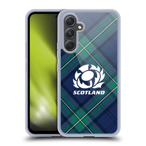 Scotland Rugby Graphics Tartan Oversized Soft Gel Case for Samsung Galaxy A54 5G