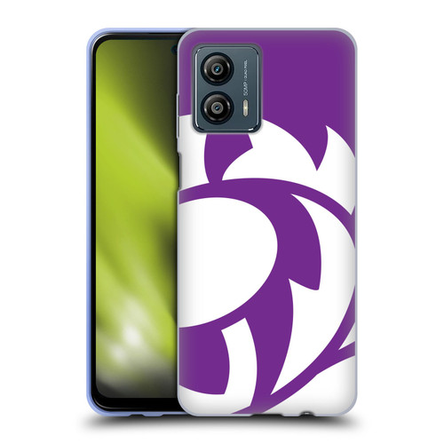 Scotland Rugby Oversized Thistle Purple Heather Soft Gel Case for Motorola Moto G53 5G