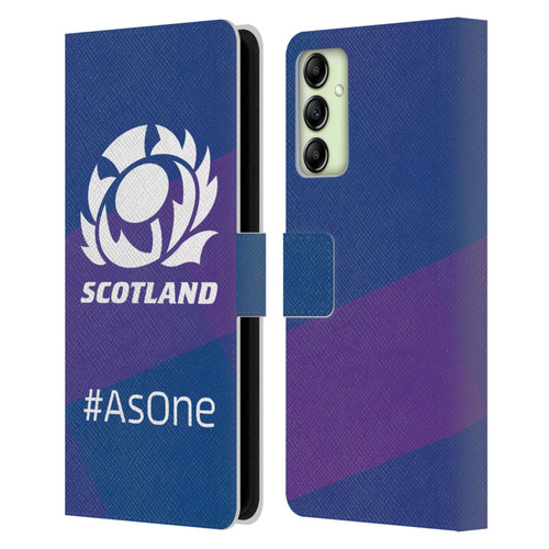 Scotland Rugby Logo 2 As One Leather Book Wallet Case Cover For Samsung Galaxy A14 5G