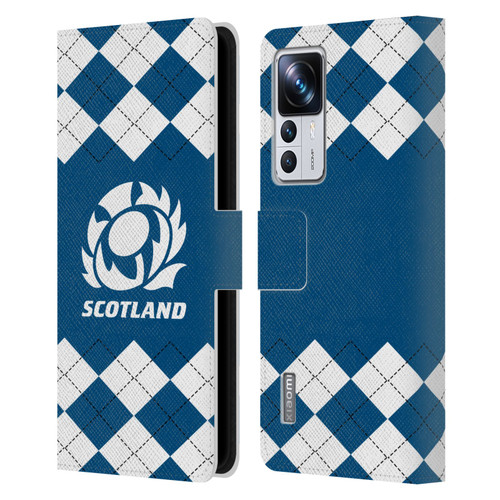 Scotland Rugby Logo 2 Argyle Leather Book Wallet Case Cover For Xiaomi 12T Pro