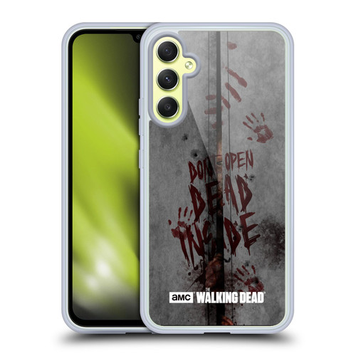 AMC The Walking Dead Typography Dead Inside Soft Gel Case for Samsung Galaxy A34 5G