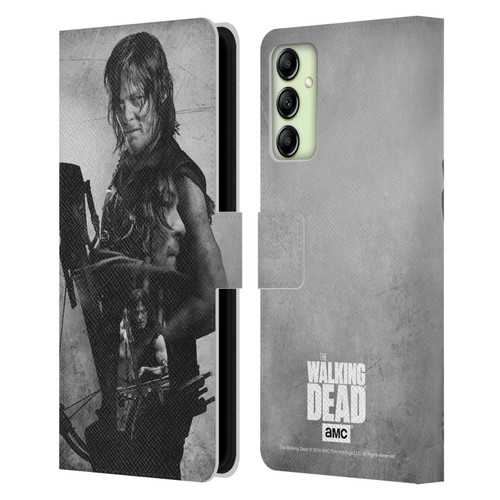 AMC The Walking Dead Double Exposure Daryl Leather Book Wallet Case Cover For Samsung Galaxy A14 5G