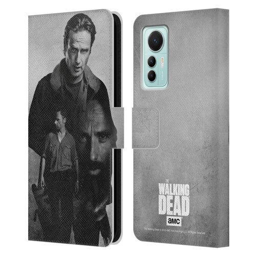 AMC The Walking Dead Double Exposure Rick Leather Book Wallet Case Cover For Xiaomi 12 Lite