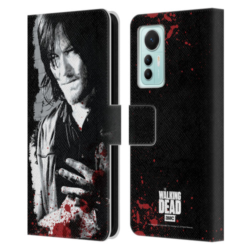 AMC The Walking Dead Gore Wounded Hand Leather Book Wallet Case Cover For Xiaomi 12 Lite