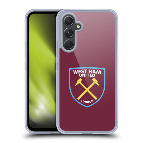 West Ham United FC Crest Full Colour Soft Gel Case for Samsung Galaxy A54 5G