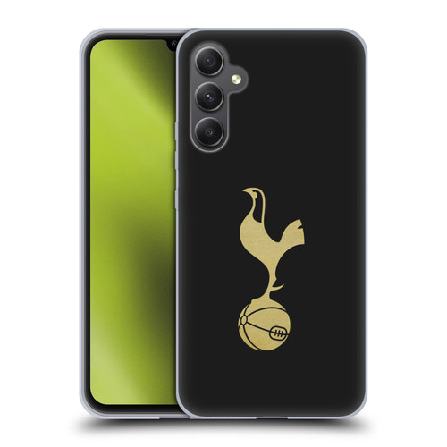Tottenham Hotspur F.C. Badge Black And Gold Soft Gel Case for Samsung Galaxy A34 5G