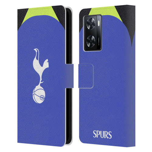Tottenham Hotspur F.C. 2022/23 Badge Kit Away Leather Book Wallet Case Cover For OPPO A57s