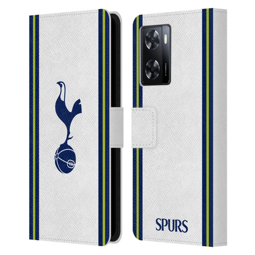 Tottenham Hotspur F.C. 2022/23 Badge Kit Home Leather Book Wallet Case Cover For OPPO A57s
