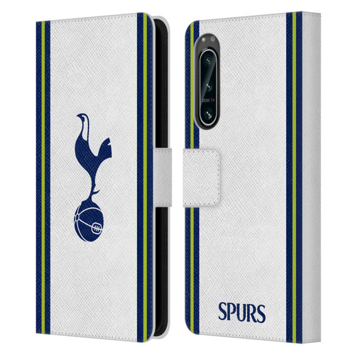 Tottenham Hotspur F.C. 2022/23 Badge Kit Home Leather Book Wallet Case Cover For Sony Xperia 5 IV