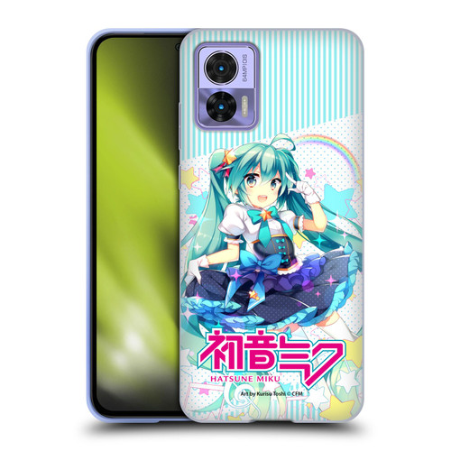 Hatsune Miku Graphics Stars And Rainbow Soft Gel Case for Motorola Edge 30 Neo 5G