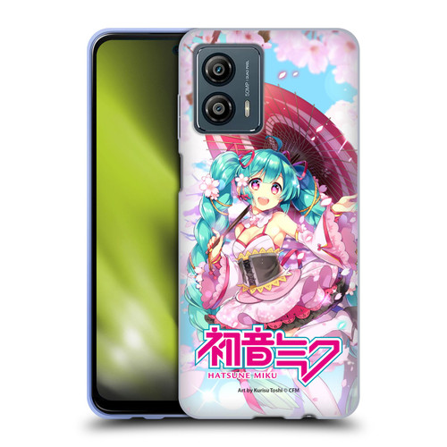 Hatsune Miku Graphics Sakura Soft Gel Case for Motorola Moto G53 5G