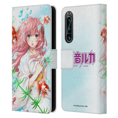 Hatsune Miku Characters Megurine Luka Leather Book Wallet Case Cover For Sony Xperia 5 IV