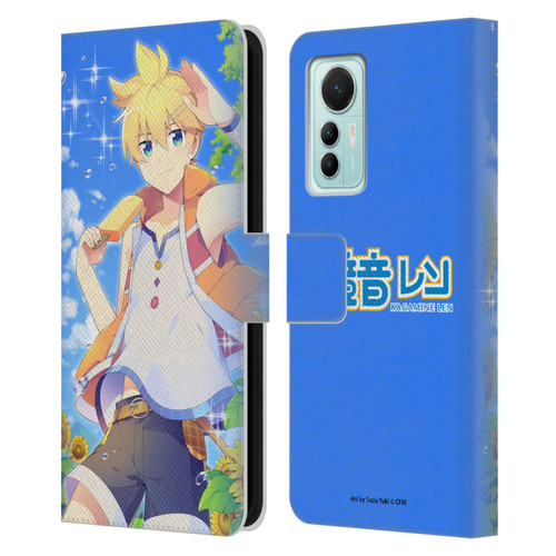 Hatsune Miku Characters Kagamine Len Leather Book Wallet Case Cover For Xiaomi 12 Lite