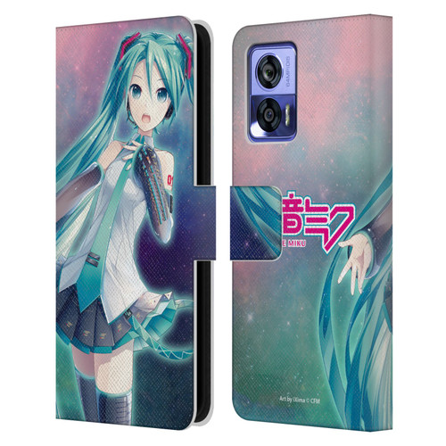 Hatsune Miku Graphics Nebula Leather Book Wallet Case Cover For Motorola Edge 30 Neo 5G