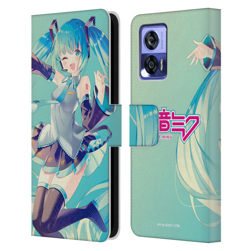 Hatsune Miku Graphics Sing Leather Book Wallet Case Cover For Motorola Edge 30 Neo 5G