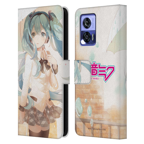 Hatsune Miku Graphics Rain Leather Book Wallet Case Cover For Motorola Edge 30 Neo 5G