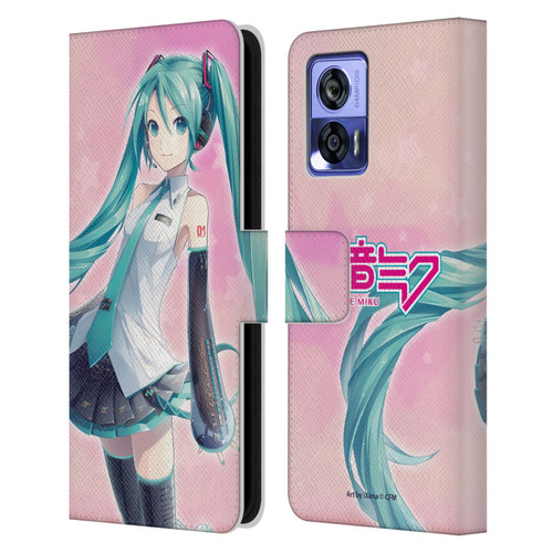 Hatsune Miku Graphics Star Leather Book Wallet Case Cover For Motorola Edge 30 Neo 5G