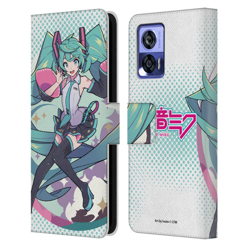 Hatsune Miku Graphics Pastels Leather Book Wallet Case Cover For Motorola Edge 30 Neo 5G