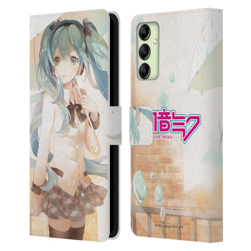 Hatsune Miku Graphics Rain Leather Book Wallet Case Cover For Samsung Galaxy A14 5G