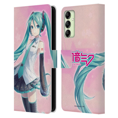 Hatsune Miku Graphics Star Leather Book Wallet Case Cover For Samsung Galaxy A14 5G