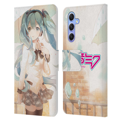 Hatsune Miku Graphics Rain Leather Book Wallet Case Cover For Samsung Galaxy A34 5G