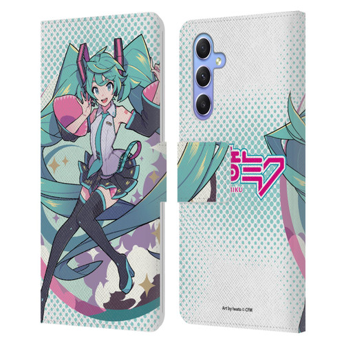 Hatsune Miku Graphics Pastels Leather Book Wallet Case Cover For Samsung Galaxy A34 5G