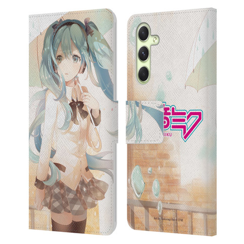 Hatsune Miku Graphics Rain Leather Book Wallet Case Cover For Samsung Galaxy A54 5G