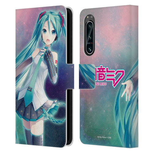 Hatsune Miku Graphics Nebula Leather Book Wallet Case Cover For Sony Xperia 5 IV