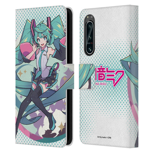 Hatsune Miku Graphics Pastels Leather Book Wallet Case Cover For Sony Xperia 5 IV