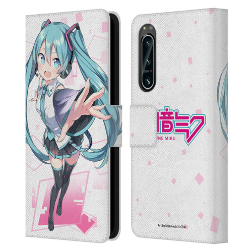 Hatsune Miku Graphics Cute Leather Book Wallet Case Cover For Sony Xperia 5 IV