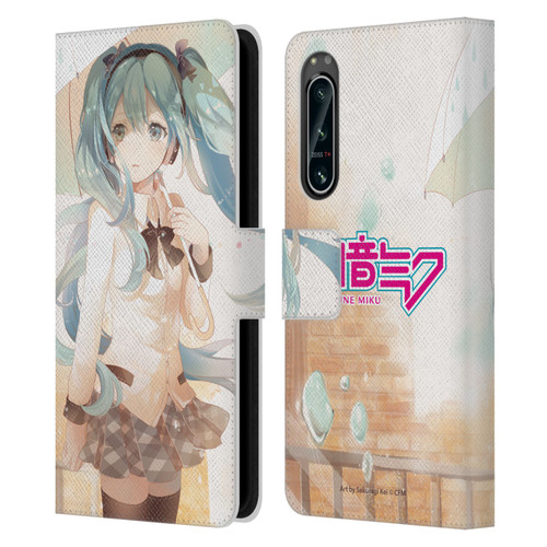 Hatsune Miku Graphics Rain Leather Book Wallet Case Cover For Sony Xperia 5 IV