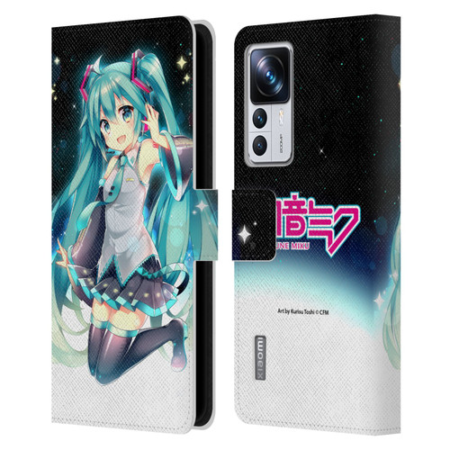 Hatsune Miku Graphics Night Sky Leather Book Wallet Case Cover For Xiaomi 12T Pro