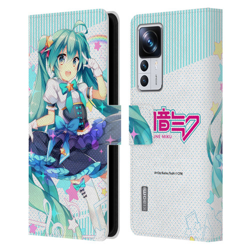 Hatsune Miku Graphics Stars And Rainbow Leather Book Wallet Case Cover For Xiaomi 12T Pro