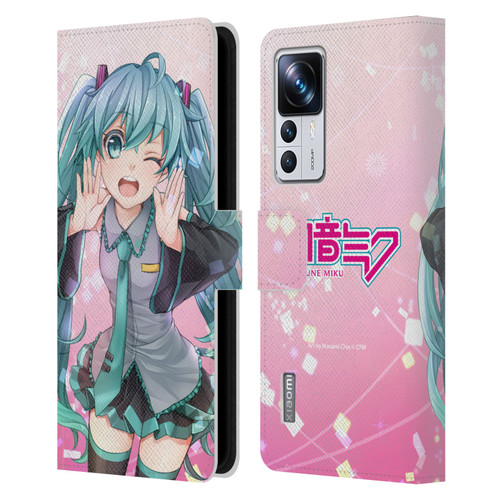 Hatsune Miku Graphics Wink Leather Book Wallet Case Cover For Xiaomi 12T Pro