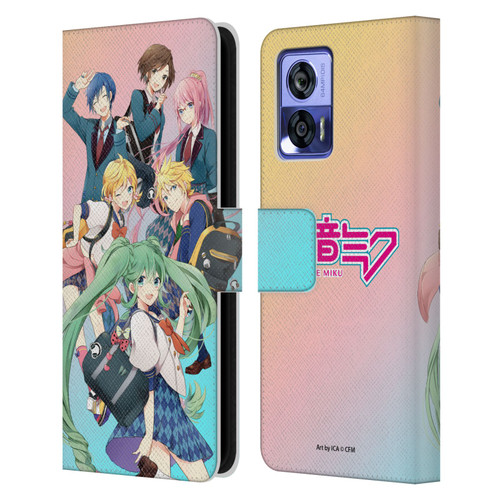 Hatsune Miku Virtual Singers High School Leather Book Wallet Case Cover For Motorola Edge 30 Neo 5G