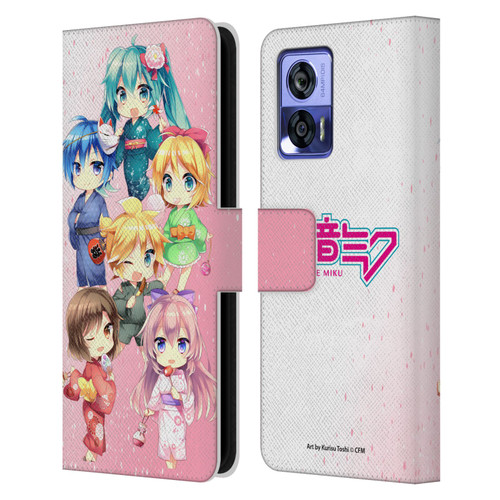 Hatsune Miku Virtual Singers Characters Leather Book Wallet Case Cover For Motorola Edge 30 Neo 5G