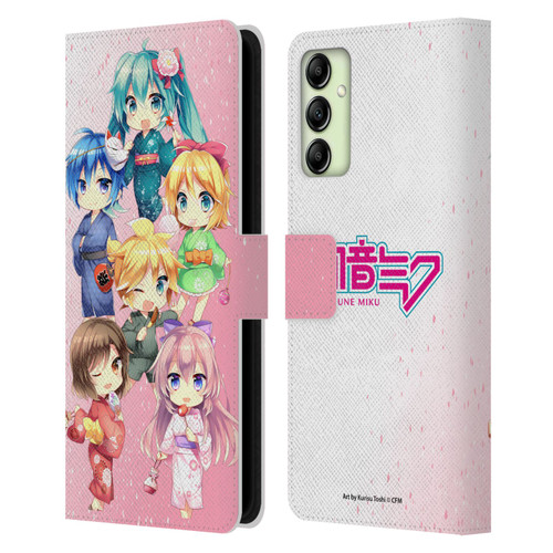 Hatsune Miku Virtual Singers Characters Leather Book Wallet Case Cover For Samsung Galaxy A14 5G