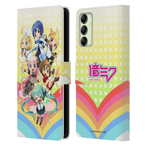 Hatsune Miku Virtual Singers Rainbow Leather Book Wallet Case Cover For Samsung Galaxy A14 5G