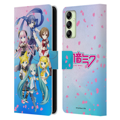 Hatsune Miku Virtual Singers Sakura Leather Book Wallet Case Cover For Samsung Galaxy A14 5G