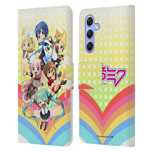 Hatsune Miku Virtual Singers Rainbow Leather Book Wallet Case Cover For Samsung Galaxy A34 5G