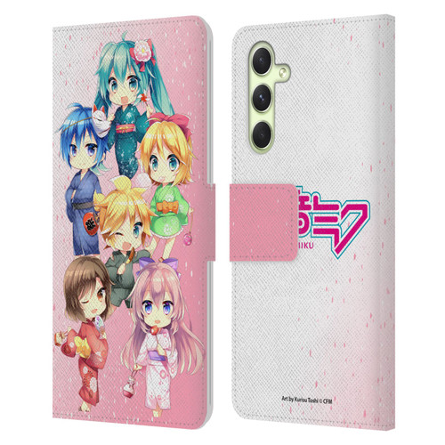 Hatsune Miku Virtual Singers Characters Leather Book Wallet Case Cover For Samsung Galaxy A54 5G