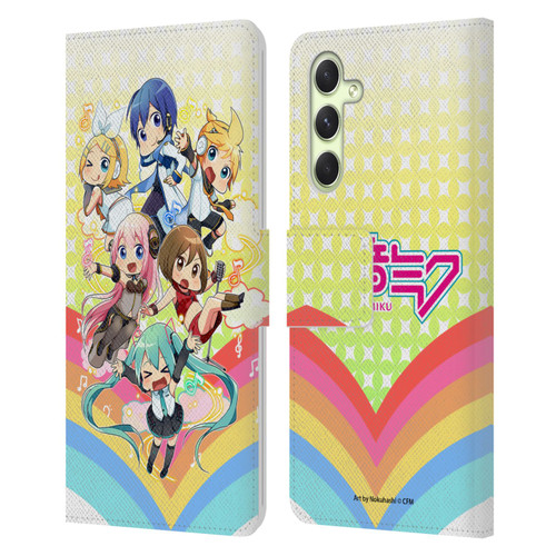 Hatsune Miku Virtual Singers Rainbow Leather Book Wallet Case Cover For Samsung Galaxy A54 5G