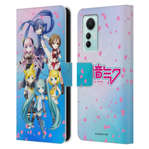 Hatsune Miku Virtual Singers Sakura Leather Book Wallet Case Cover For Xiaomi 12 Lite