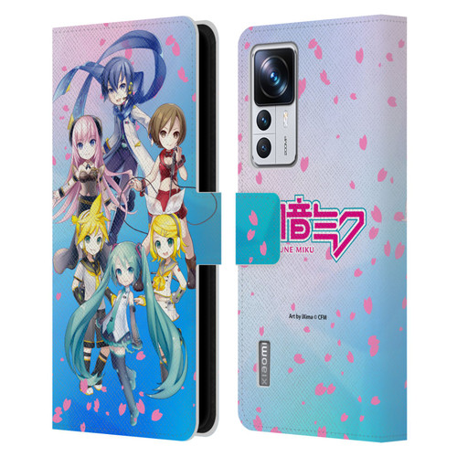 Hatsune Miku Virtual Singers Sakura Leather Book Wallet Case Cover For Xiaomi 12T Pro