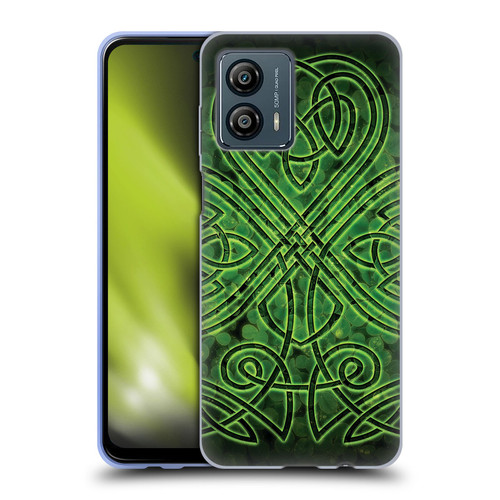 Brigid Ashwood Celtic Wisdom 3 Irish Shamrock Soft Gel Case for Motorola Moto G53 5G