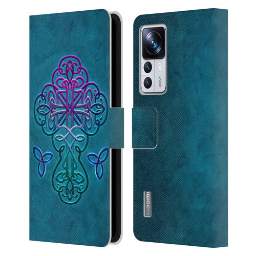 Brigid Ashwood Crosses Celtic Leather Book Wallet Case Cover For Xiaomi 12T Pro