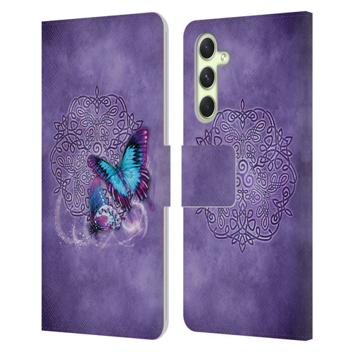 Brigid Ashwood Celtic Wisdom Butterfly Leather Book Wallet Case Cover For Samsung Galaxy A54 5G