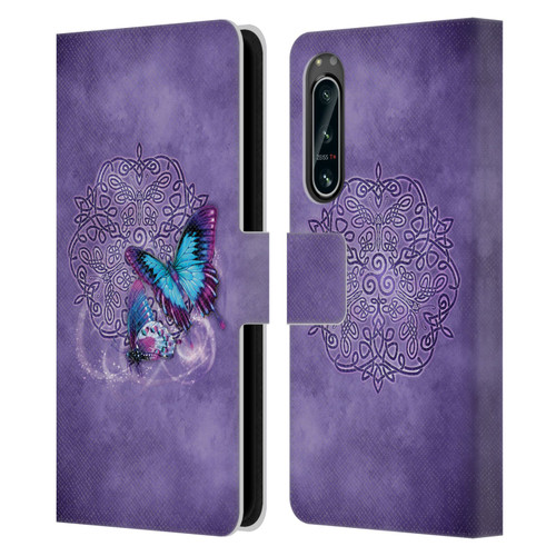 Brigid Ashwood Celtic Wisdom Butterfly Leather Book Wallet Case Cover For Sony Xperia 5 IV